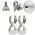 Miniatyrbild 3 av 5: 2 st duschdörrhandtag i silver aluminiumlegering duschdörrknopp för duschdörrar, glasdörrar, balkongdörrar, sovrumsdörr