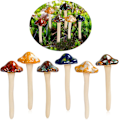 Miniatyrbilde 1 av 5: Fargerike hage sopp, eventyrhage sopp keramikk [ 4 farger 6 stykker ]