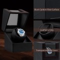 Miniatyrbild 3 av 5: Automatisk klockuppdragningsbox PU Quad Single Automatisk klockdisplay förvaring armband