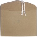 Miniatyrbilde 2 av 4: pc A4 Kraftpapir Dokumentmappe Med Linjespenneslomme Organizer For Dokumenter, Aviser, Magasiner, Klipp Og Mer