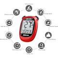Miniatyrbillede 2 af 5: M3 Mini GPS cykelcomputer, trådløs cykelcomputer og speedometer IPX5 vandtæt cykelcomputer med LCD-display rød