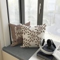 Miniatyrbillede 3 af 5: Sæt med 4 dekorative pudebetræk Sofa pudebetræk Dekorative sofa pudebetræk Linned udendørs pudebetræk Dekorative til soveværelse, sofa 50x50cm