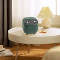 Miniatyrbilde 5 av 5: Mini søppelbøtte for skrivebord med lokk, dobbeltlags ninja-formet søppelbøtte, effektivt isolerer lukt fra kjøkken og bad.
