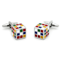 Miniatyrbillede 1 af 4: 3D Rubiks Cube Manschetknapper | Originale Manschetknapper til Skjorter | Til Mænd og Børn | Gave til Bryllupper, Konfirmationer, Dåb og Andre Begivenheder
