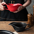 Miniatyrbillede 5 af 5: Klassisk porcelæn nem hælde sovs saucebåd flødekande. 7 Oz