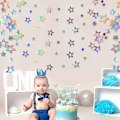 Pikkukuva 5 / 5: 10cm Heijastava Riippuva Tähti Garland Glitter Tähdet Koristeelliset Tähti Riippuva Koristeet Lapsille Sopii Hääkoristeluun, Syntymäpäivä DIY