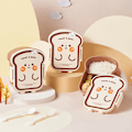 Miniatyrbilde 2 av 5: 2 STK Snackboks Matboks Beholdere Søt Matboks med Lokk Oppbevaringsboks Matboks Matbeholder for Barn Hjemme Matbeholder Sider