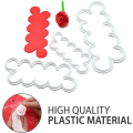 Miniatyrbilde 3 av 5: Kakepynt Blomsterformer - 3 stk Spiselige Roseblader Plast Kakeformer Fondant Blomsterformer Og Kuttere