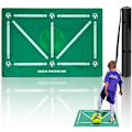 Miniatyrbillede 1 af 4: Fodboldtræningsmåtte, Fodboldtræningsmåtte Dribble Silent Sports Hjælpemidler, Fodboldtrænings Tempo Boldkontrol Udstyr til Teenagere