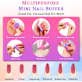 Miniatyrbild 4 av 5: 50 st Mini nagelbuffer, nagelbufferblock för naturliga, gel- och akrylnaglar, dubbelsidig poleringsblock för hem- och salongsbruk Orange