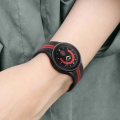 Miniatyrbillede 3 af 5: Kompatibel med Galaxy Watch 5 / 5 Pro / 4 Rem Fleksibel Silikone Tofarvet Sort / Rød