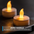 Miniatyrbillede 4 af 5: LED-lys [24 stk.] Varer 2 gange længere, realistiske telys, LED-telalys, flimrende lyse telalys