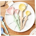 Miniatyrbillede 5 af 5: 3 stk. Keramiske Blomsterske Suppeskeer Teskeer Kaffeskeer Serveringsskeer Suppe Serveringsskeer Model Kaffeske Grapefrugt Fo