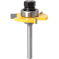 Pikkukuva 4 / 5: 6MM varren ja uran jyrsinsarja 3-urainen T-muotoinen puujyrsin Puutyökalu (6MM)