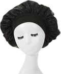 Hårbonnet för Sömn, Siden/Satin Bonnet med Elastik - För Kvinnor & Flickor. Perfekt för Makeup, Vård & Sömn.
