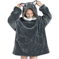 Miniatyrbilde 1 av 5: Oversized hettegenser teppe for barn myk varm koselig bærbar teppe genser fleece sherpa teppe med lommer Husky
