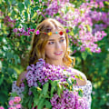 Miniatyrbild 4 av 5: 12 LED-blinkande blomsterdiadem - Fest, Halloween, Jul, Bröllop, för kvinnor