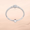 Miniatyrbillede 2 af 5: Hvide Kobber Cubic Zirconia Vedhæng Charms til Armbånd color 1
