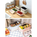 Miniatyrbild 2 av 4: Lunchlåda för barn - 2-lagers matbehållare återanvändbara läckagesäkra lunchlådor matbehållare