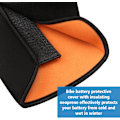 Miniatyrbilde 2 av 5: Ebike-batteribeskyttelsesdeksel, sykkelbatteribeskyttelsesdeksel ingen med 28-34 cm omkrets, Ebike-tilbehør orange