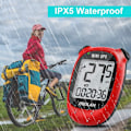 Miniatyrbillede 4 af 5: M3 Mini GPS cykelcomputer, trådløs cykelcomputer og speedometer IPX5 vandtæt cykelcomputer med LCD-display rød