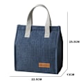 Miniatyrbilde 5 av 5: Matboks for jenter, søt gjenbrukbar isolert matboks for jenter, kvinner, skole, barnehage Navy blue
