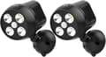 2-pack batteridriven utomhus LED-säkerhetslampa, PIR rörelsesensor spotlight, väderbeständig utomhusvägglampa
