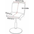 Miniatyrbilde 5 av 5: Stretch Bar Stoltrekk, 2PCS Trykt Høy Stoltrekk for Bar Høy Spisestoltrekk, Spisestol Setebeskytter