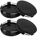 Pikkukuva 1 / 4: 4 kpl Auton Rengasvanteiden Keskihubin Peite, ABS Auton Vanteiden Keskihubin Peitteet, Auton Viritystarvikkeet Ajoneuvoille 68mm (Musta)