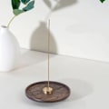 Miniatyrbild 2 av 5: Lotus Rökelsehållare i Trä, Handgjord Brännare för