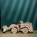 Miniatyrbild 5 av 5: 3D Träpusselmodellkit, Gaffeltruck, Träbyggsats för Vuxna, Trämekanisk Byggsats, Present till Födelsedag Fars Dag