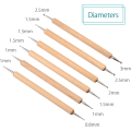 Miniatyrbilde 3 av 4: 10 stk. Dotting Tools Ball Styluses for steinmaling, keramikk leire modellering preging kunst