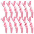 Pikkukuva 1 / 5: 12 kpl Alligator-hiuspinnejä hiusten muotoiluun ja osiointiin, meikkiin, suuret ankka-nokkapinnat, Alligator-hiuspinnejä ohuelle ja paksuille hiuksille pink
