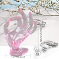 Miniatyrbilde 2 av 5: Hånd OK gest håndring display stativ klar armbånd hånd display støtte rosa smykker display ring holder hånd plast mannequin hånd stativ