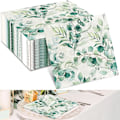 Pikkukuva 1 / 5: 80 kpl Eukalyptus-servietti, vihreät lehdet, paperiservietti, vintage-eukalyptus-paperiservietti, hää-, ehtoollis-, syntymäpäiväjuhlat