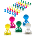 Miniatyrbillede 1 af 4: Neodym magnetiske knappenåle/trykknapper til whiteboards, køleskabe osv., 25 stk. Mixed colors