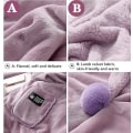 Miniatyrbillede 4 af 5: Dame Hyggelig Omslagssjal Uld Tæppe Pashminas Cover Up Vinter Wraps til Kvinder, Varm Tæppe Cape Wraps Sjal Pink