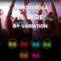 Miniatyrbilde 3 av 5: Glow In Dark Flashing Led Solbriller, Lysende Briller Til Fester, EDM, Halloween RB01 (Blå+Rosa)