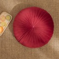 Miniatyrbilde 4 av 5: Rund plysj pute pyntet gresskar pute stol pute gulvpute dekorasjon for hjem sofa seng karnapp vindu bil 15x15x4 tommer  (Rød)