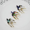 Miniatyrbillede 4 af 5: Svale Brosche, Vintage Dyre Brosche, Rhinestone Legering Nål, Perfekt Pynt og Gave til Drenge og Piger