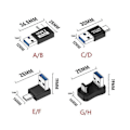 Miniatyrbilde 5 av 5: USB C Hann til USB3.1 hann Adapter Konverter opptil 10Gbps Dataoverføring