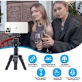 Miniatyrbild 2 av 4: Professionell trådlös lavaliermikrofon för iPhone, iPad - Omnidirektionell kondensatorinspelningsmikrofon för intervju Vlog YouTube
