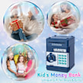 Miniatyrbild 5 av 5: ATM Spargris Piggy Bank Pengarlåda Säker för Barn