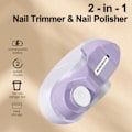 Miniatyrbillede 2 af 5: Elektrisk Automatisk Negleklipper og Fil med USB Genopladelig, til Baby Børn Seniorer Voksne Ældre Neglepleje purple