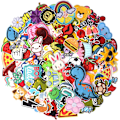 Miniatyrbillede 1 af 5: 60 stk. Tilfældige assorterede stilarter broderede patches sy på/stryg på patch applikation tøj kjole bukser hatte syning blomster applikation DIY tilbehør