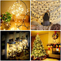Miniatyrbilde 5 av 5: Feelysslyng, 2 stk Lyslenker 10m 100 LED med Fjernkontroll, 8 Moduser Vanntette Kobber Lyslenker for Julelysdekorasjoner