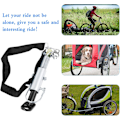 Miniatyrbild 2 av 5: Släpvagnskoppling Cykel Universal Koppling Adapter Dragkrok Adapter Klämma med Säkerhetsstift för Barn Hundar Släp Cykeltillbehör Fäste