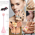 Pikkukuva 3 / 4: Hands Free LED UV -kynsilamppu, pyörivä hansikaulakoru Flash Cure Light kynsiin, Mini Lotus Nail Resin Light