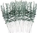 36 st Eukalyptusstjälkar Konstgjorda Eukalyptusblad 38 cm Faux Eucalyptuses Grenar för Bröllopsbukett Heminredning