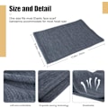 Miniatyrbilde 3 av 5: Vinter Halsvarmer Fleece Vindtett Hals Snood for Menn Kvinner Kaldt Vær Ansiktsskjerf Hodeplagg for Ski Løping Sykling